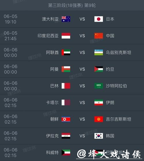 2026世界杯比赛时间及赛程查询详情